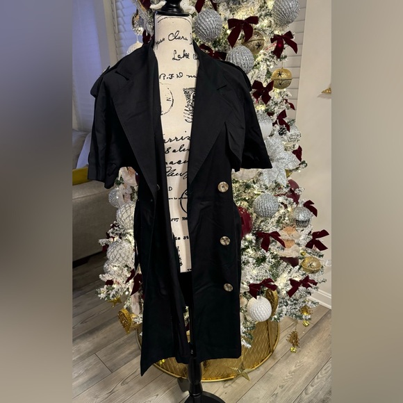 Ladies Waist Belt Blazer Double Breasted Casual Pockets Female Mini Suits Dress - Picture 12 of 14